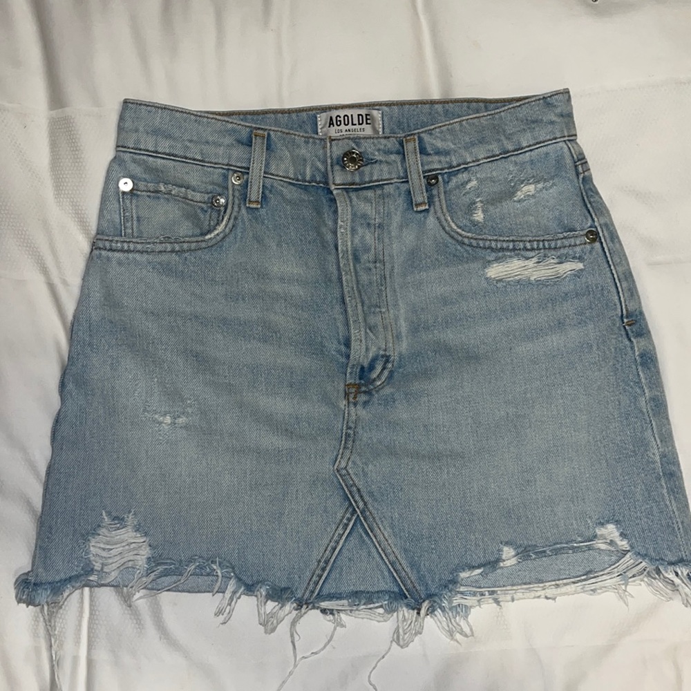 Agolde denim skirt